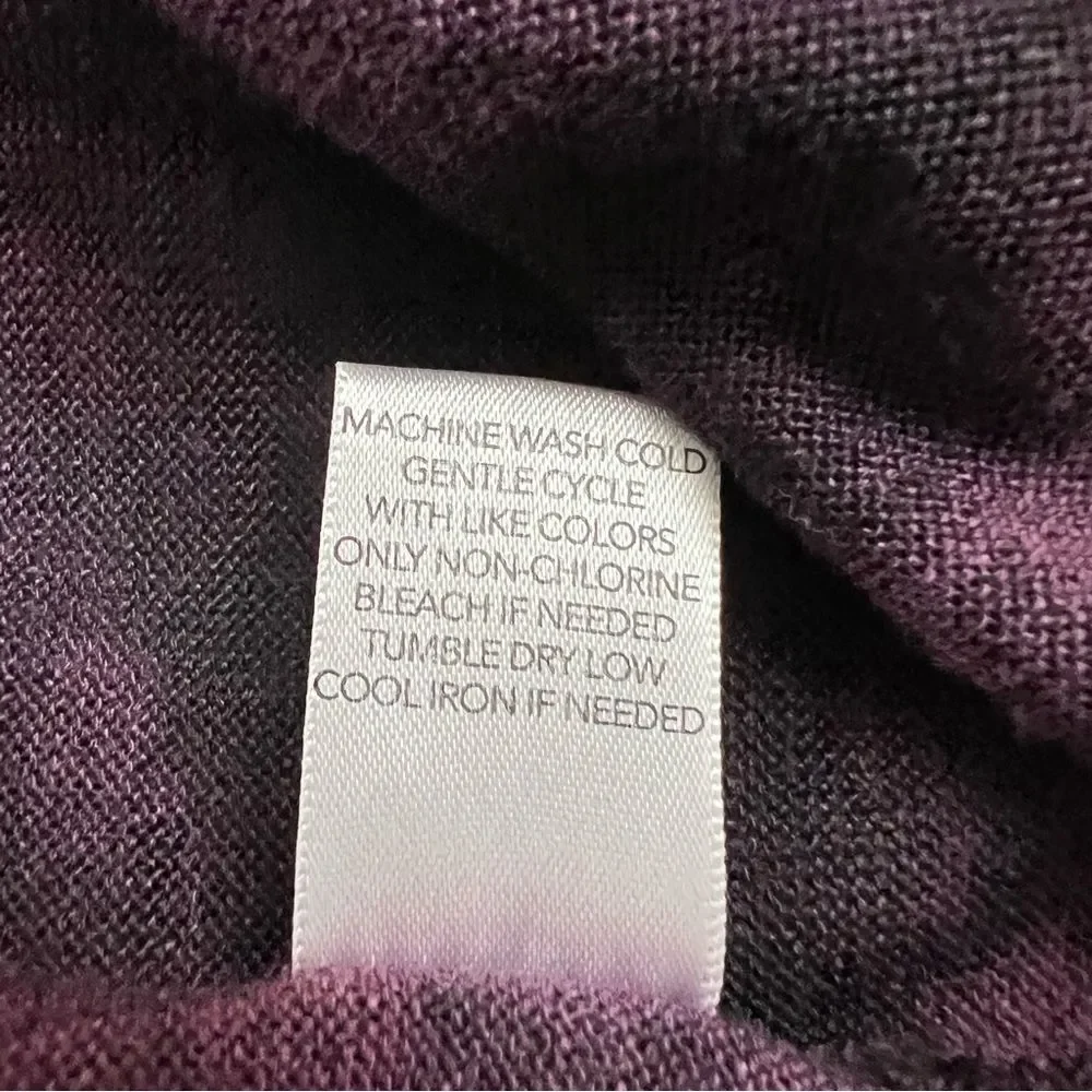 Christopher & Banks Womens Open Front Ruffle Cardigan Size XL Maroon Whimsigoth